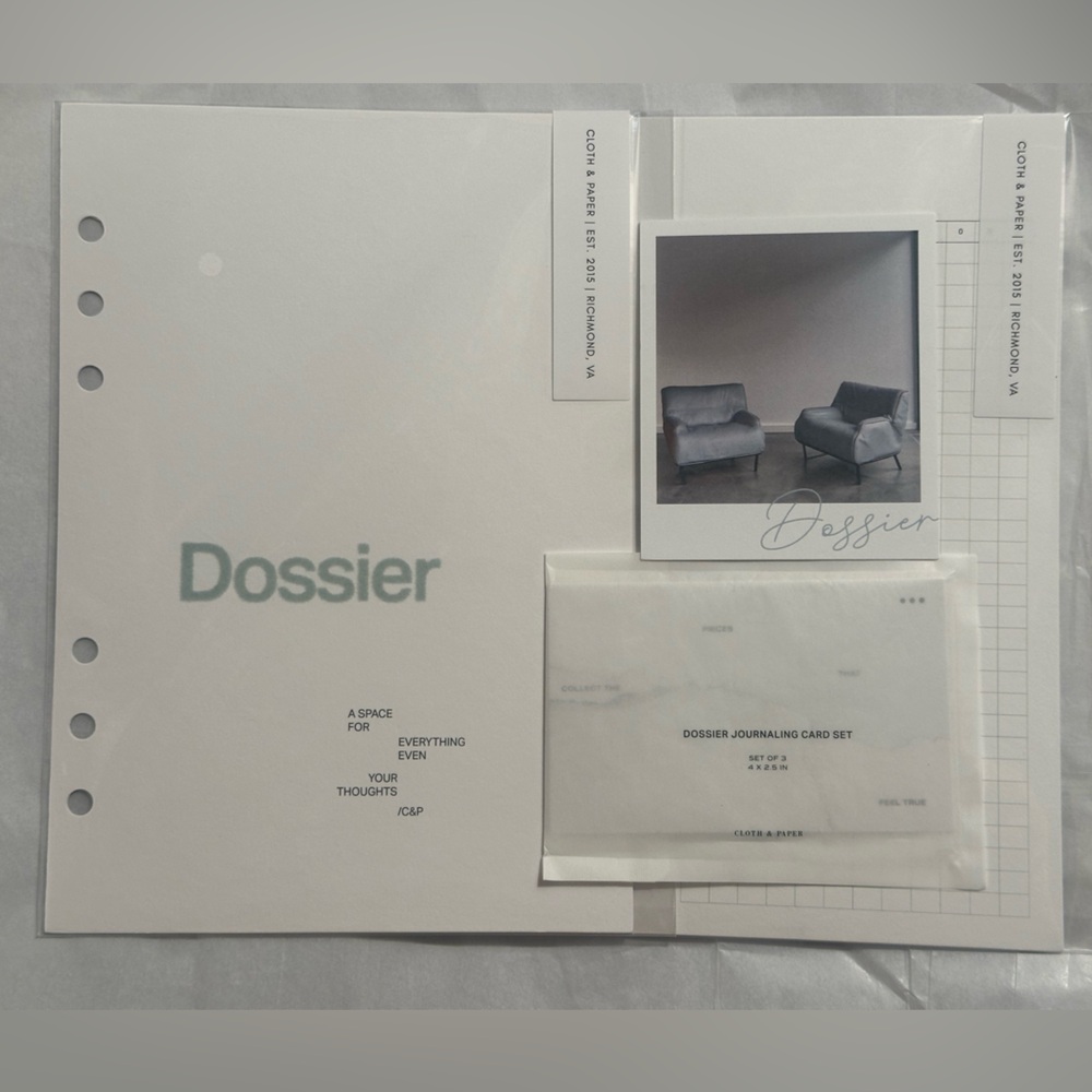 Cloth & Paper (C&P) Dossier‎ Stationery Set Luxury Minimalist